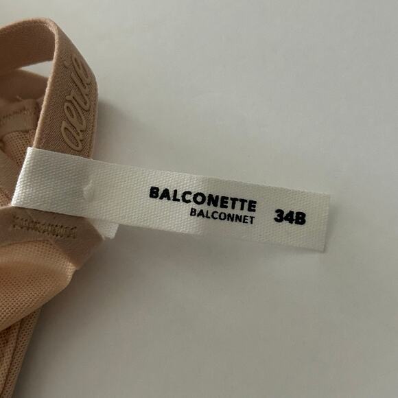 Aerie Smoothez Mesh Unlined Flexible Underwire Semi-Sheer Bra Sands 34 B New - Picture 10 of 10